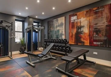 revêtement caoutchouc standard salle fitness
