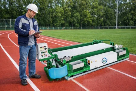 Entretien technique et rénovation de revêtement sportif
